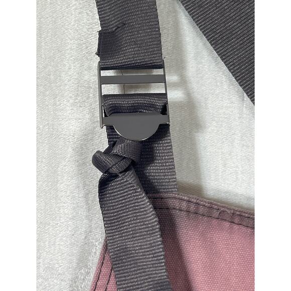 Steady Sellar Overall Dress Pink Gray Tie Dye Knee Length Patch Pocket Indibrand - Picture 5 of 10